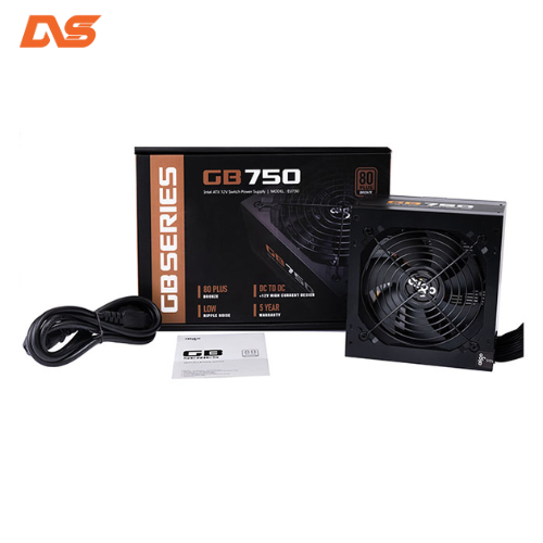 NGUỒN MÁY TÍNH AIGO GB750 (80 PLUS BRONZE/MÀU ĐEN)