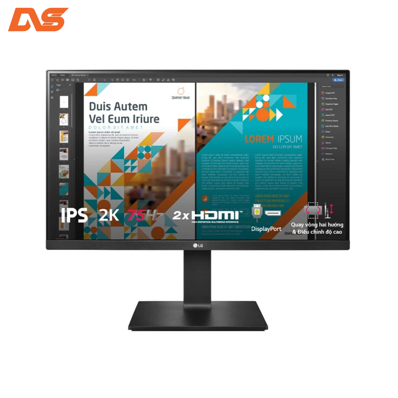 Màn hình LG 24QP550-B 24" IPS 2K 75Hz Freesync HDR10
