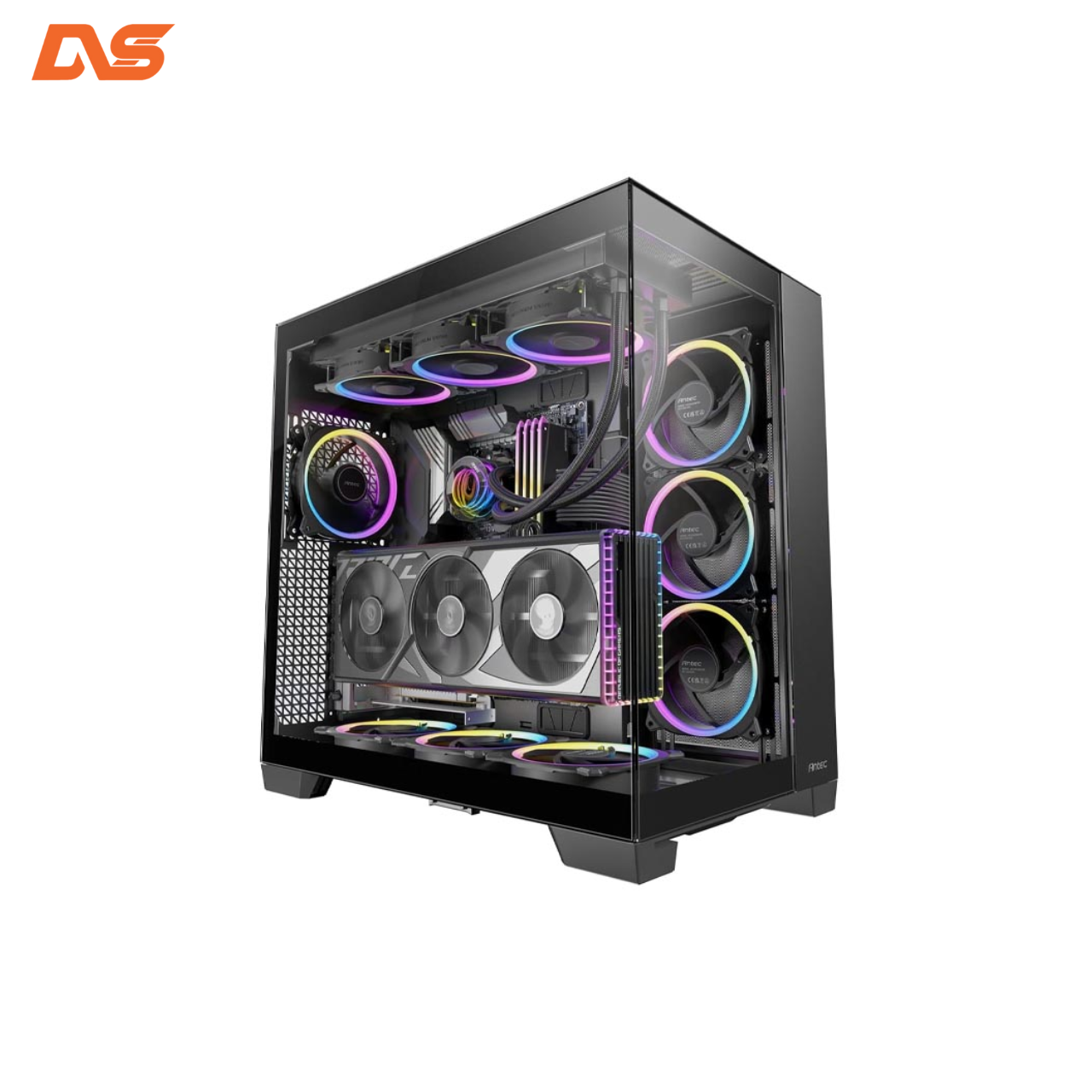 Vỏ Case Vỏ Case Antec C8 Black( EATX, USB Type C, Màu Đen, Case Bể Cá)