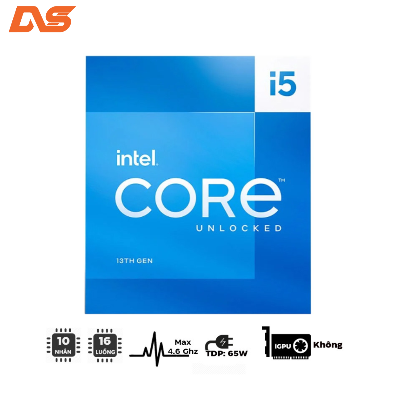 Cpu Intel Core I5-13400F TRAY (Up To 4.60GHz, 10 Nhân 16 Luồng)
