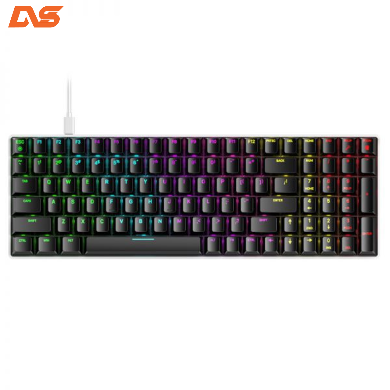 Bàn phím cơ Gaming DAREU EK8100 100KEY (RGB, Blue/ Brown/ Red D switch)