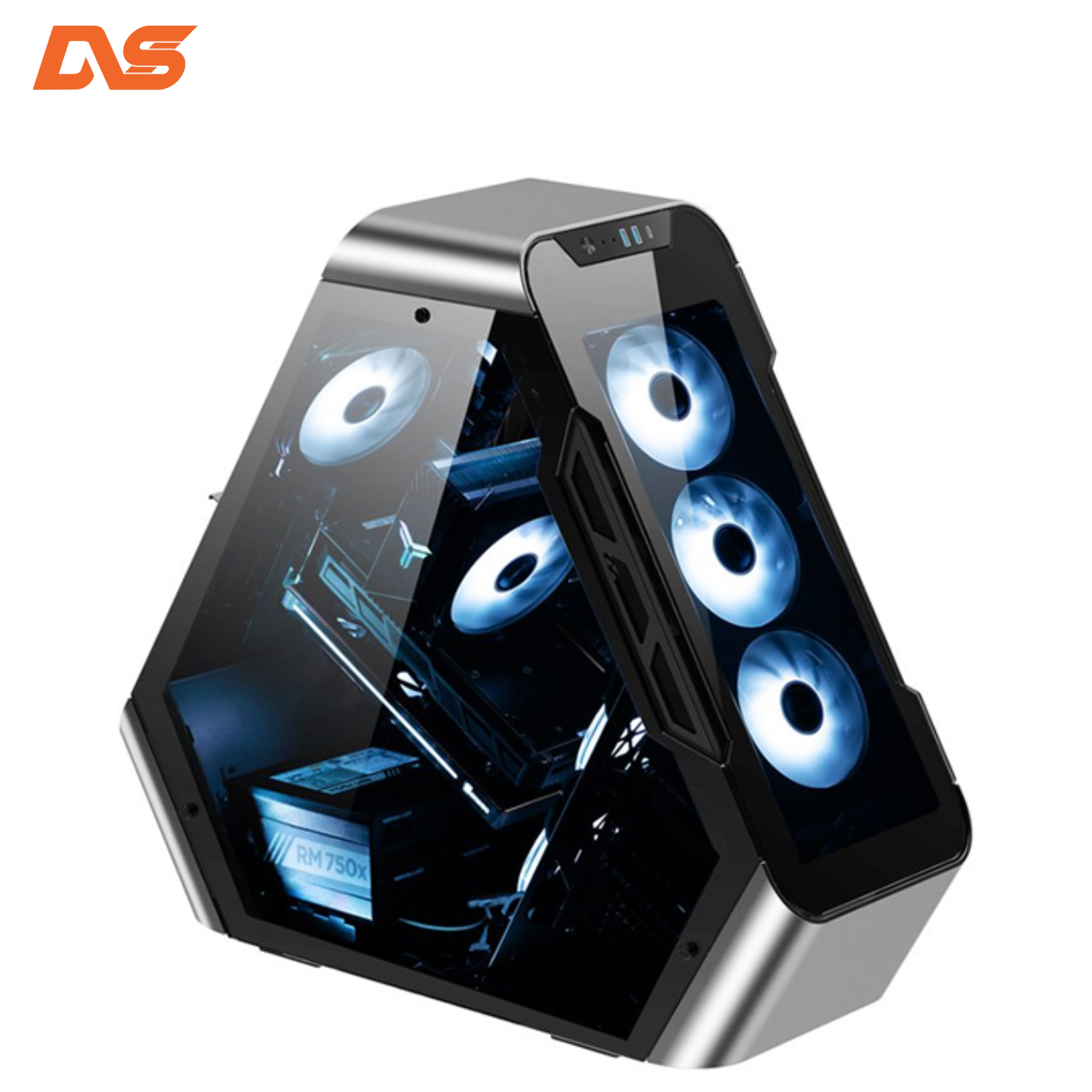 Vỏ case Jonsbo TR03-G Silver (Mid Tower/Màu Bạc)