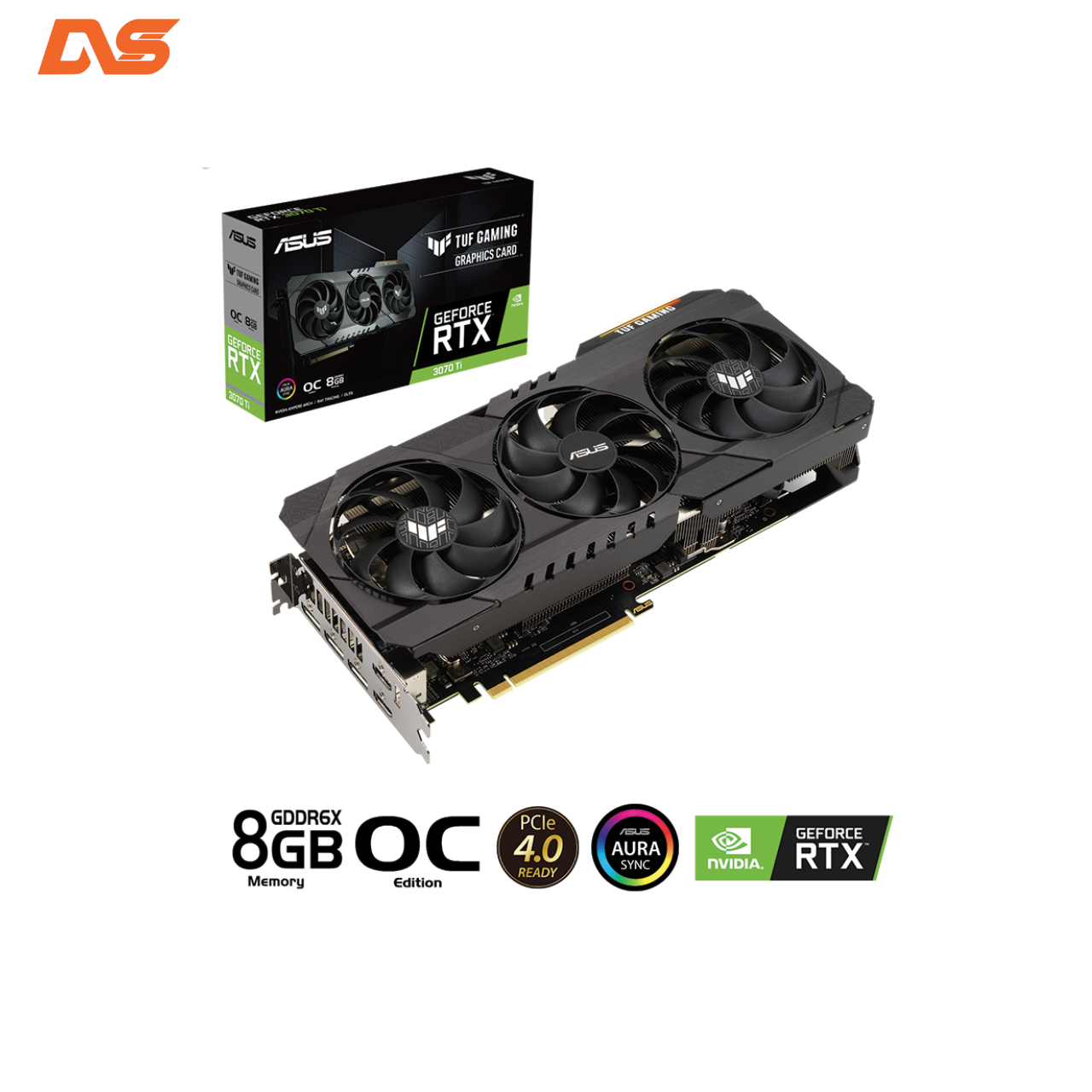VGA ASUS TUF Gaming GeForce RTX 3070 Ti V2 OC 8GB GDDR6X ( 2nd )